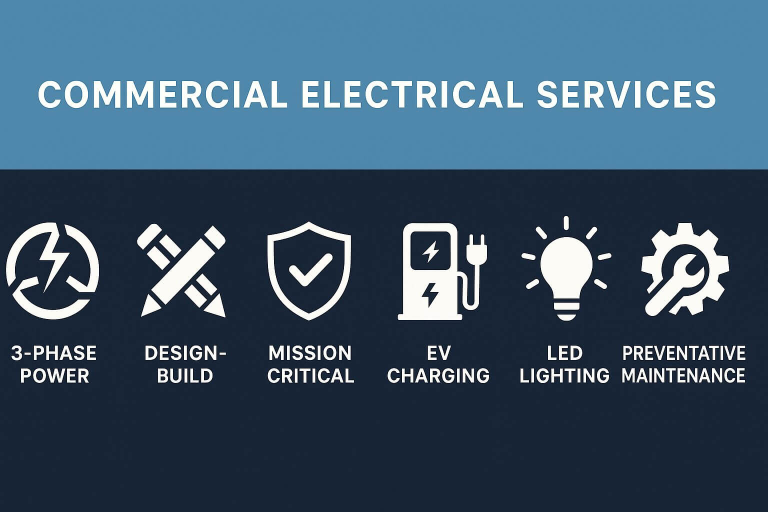 Commercial Electrical Capabilities Infographic