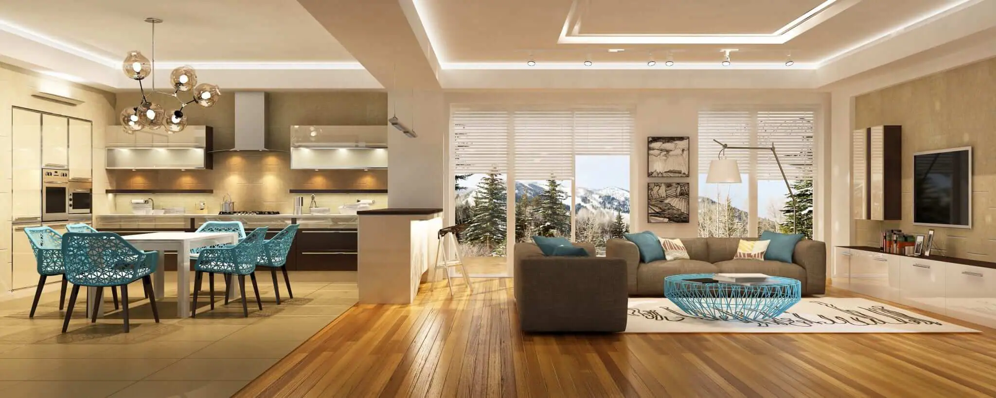 Residential interior lighting design with layered ambient and accent lighting by Bates Electric